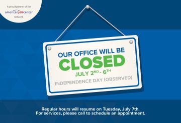 Career Center Closure 07.04.20264